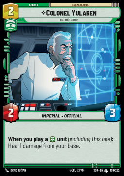 Colonel Yularen, ISB Director