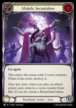 Malefic Incantation (Yellow) (Regular)