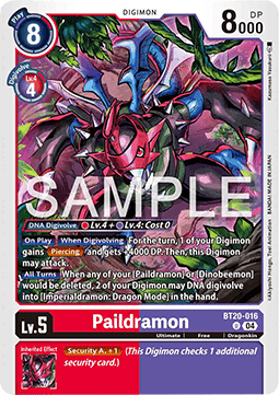 Paildramon (BT20-016)