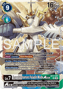 Imperialdramon: Paladin Mode Ace (BT17-077) (V.1)