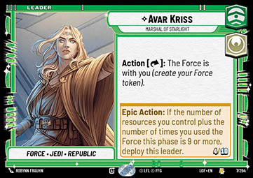 Avar Kriss, Marshal of Starlight (V.1)