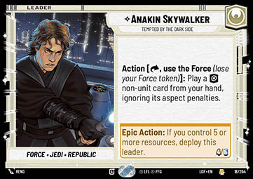 Anakin Skywalker, Tempted by the Dark Side (V.1)