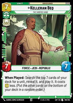 Kelleran Beq, The Sabered Hand (V.1)