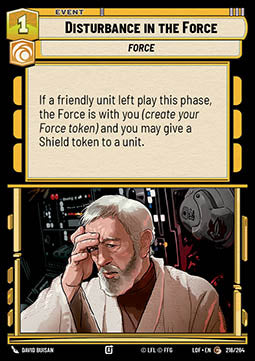 Disturbance in the Force (V.1)