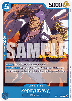 Zephyr(Navy) (OP12-046)