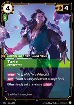 Taric, Protector