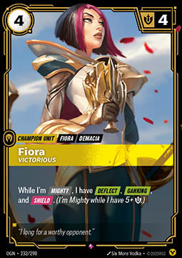 Fiora, Victorious