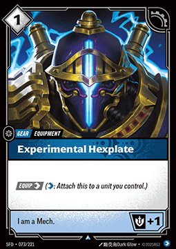 Experimental Hexplate