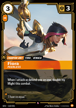 Fiora, Peerless (V.1 - Rare)