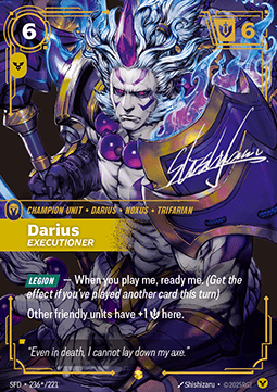 Darius, Executioner (V.2 - Signed Showcase)