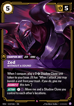 Zed, Without a Sound (V.1 - Rare)