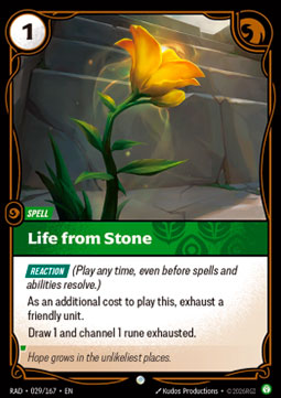 Life from Stone