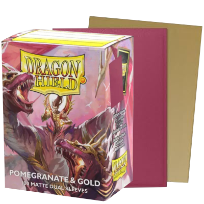 Dragon Shield Pomegranate & Gold Dual Matte Standard 100U