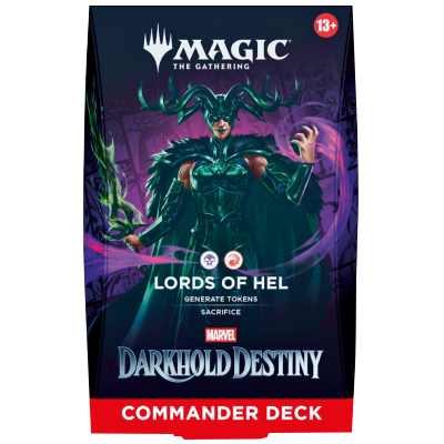MTG: Marvel Darkhold Destiny Commander Deck Lords of Hel Inglés (PREVENTA)