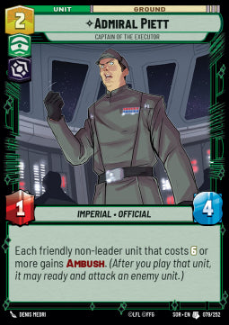 Admiral Piett, Captain of the Executor