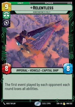 Relentless, Konstantine's Folly (V.1)