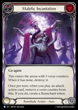 Malefic Incantation (Red) (Rainbow Foil)