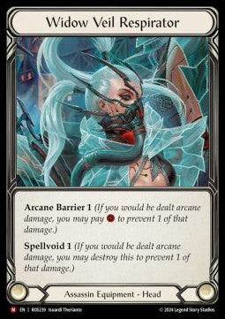 Widow Veil Respirator (Cold Foil)