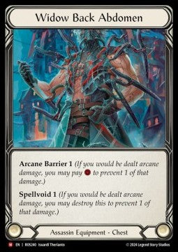 Widow Back Abdomen (Cold Foil)