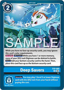 Deep Savers (EX8-068) (V.1)