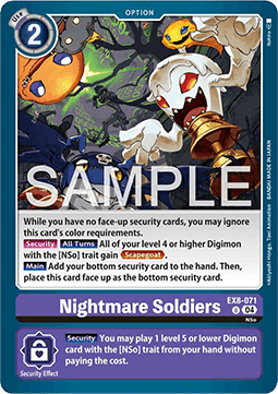 Nightmare Soldiers (EX8-071) (V.1)