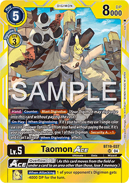Taomon Ace (BT19-037) (V.1)
