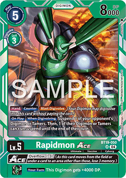 Rapidmon Ace (BT19-050) (V.1)