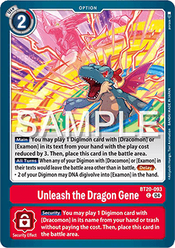 Unleash the Dragon Gene (BT20-093)