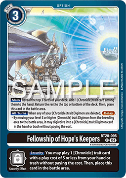 Fellowship of Hope's Keepers (BT20-095)