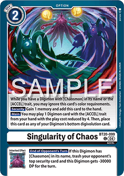 Singularity of Chaos (BT20-099)