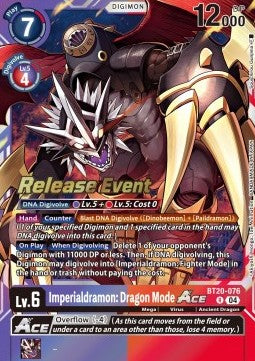 Imperialdramon: Dragon Mode Ace (BT20-076)