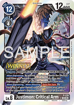 Justimon: Critical Arm (P-179)