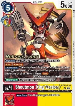 Shoutmon (King Version) (BT21-016)