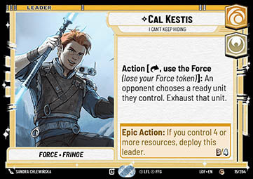 Cal Kestis, I Can't Keep Hiding (V.1)