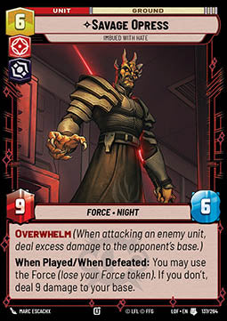 Savage Opress, Imbued With Hate (V.1)