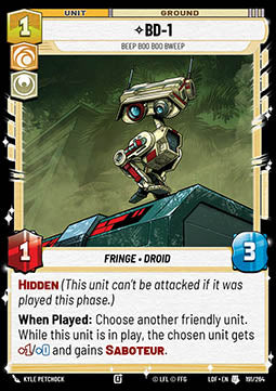 BD-1, Beep Boo Boo Bweep (V.1)