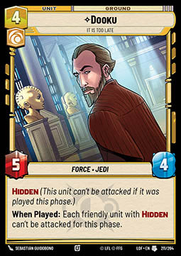 Dooku, It Is Too Late (V.1)