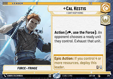 Cal Kestis, I Can't Keep Hiding (V.1)