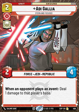 Adi Gallia, Stern and Focused (V.1)
