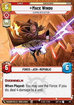 Mace Windu, Leaping into Action (V.1)