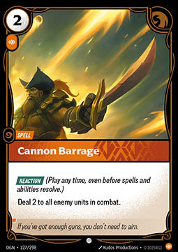 Cannon Barrage