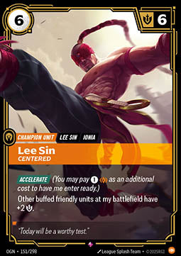 Lee Sin, Centered (V.1 - Rare)