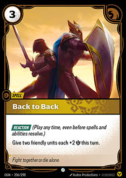 Back to Back