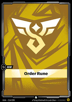 Order Rune (V.1 - Common)