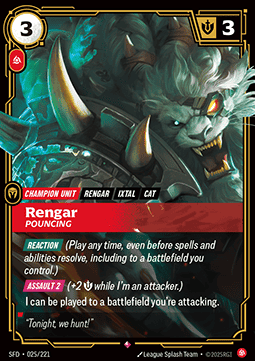 Rengar, Pouncing