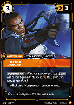 Lucian, Merciless (V.1 - Rare)