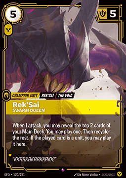 Rek'Sai, Swarm Queen (V.1 - Rare)