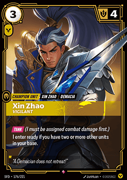 Xin Zhao, Vigilant