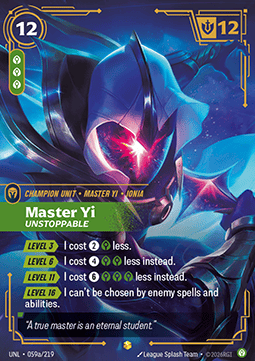 Master Yi, Unstoppable (V.2 - Showcase)
