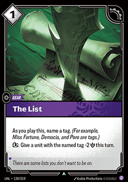 The List
